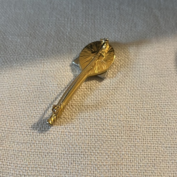 Vintage designer signed Liz Claiborne Figural tennis racquet - Picture 2 of 2